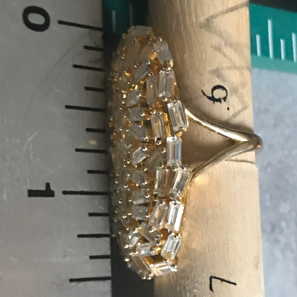 Fab Gold Plated 925 &CZ Baguettes - Picture 3 of 5